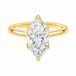 Marquise Cut Lab‑Grown Diamond Solitaire Engagement Ring