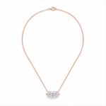 Lab Grown Marquise Cut Diamond Pendant Necklace