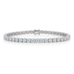 Lab Grown Round Brilliant Cut Diamond Tennis Bracelet