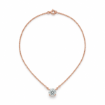 Lab Grown Round Diamond Pendant Necklace
